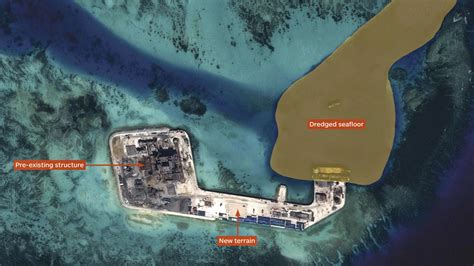 china crea islas artificiales